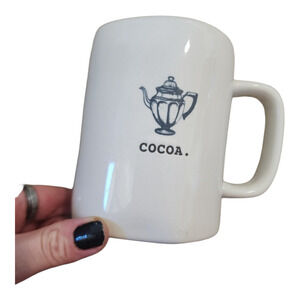 Rae Dunn Artisan Collection Magenta, Cocoa 16 oz Ceramic Mug Glossy Surface